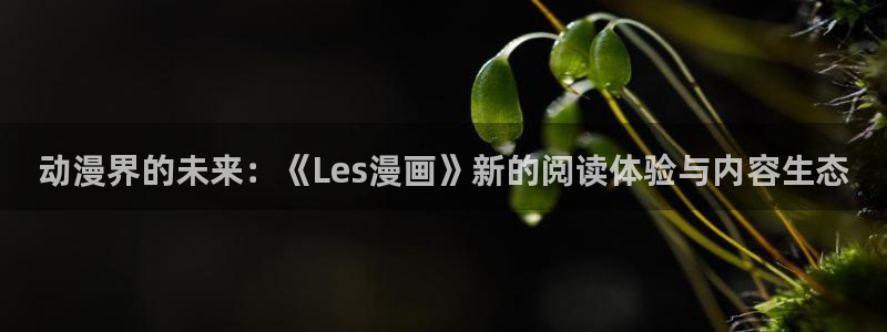 漫蛙免费漫画页面入口：动漫界的未来：《Les漫画》新的阅读体验与内容生态