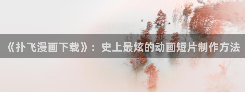 漫蛙漫画页面免费阅读：《扑飞漫画下载》：史上最炫的动画短片制作方法